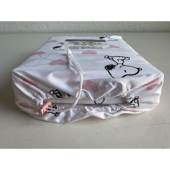 4 Pc Peanuts Snoopy Pink Hearts Valentines Day FULL Size Sheet Set Soft NEW - Picture 12 of 13
